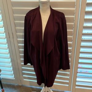 Chico’s faux suede duster. Great for fall